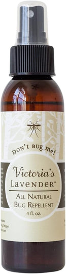 Victoria's Lavender Organic Don’t Bug Me Insect Spray DEET-Free, Made with Plant Based Essential Oils & Aloe Vera - Made in The USA - (1 Pack 4 Fl Oz) by TinyTreasures Baby Boutique