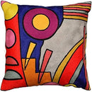 Kandinsky Modern Pillow Cover - Soul Abstract Pillows Farmhouse Chair Cushion Contemporary Couch Pillows Outdoor Mid Century Sofa Cushion Handmade Wool Size 18x18 by CozyNest Decor