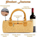Wine Clutch Bag (Thermal Insulated) Trendy Women's Carry Tote | Holds Red & White 750mL Bottles | Trendy Fashion | Incl. Portable Waiter-Style Corkscrew by TinyTreasures Baby Boutique