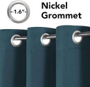 H.VERSAILTEX Premium Blackout Thermal Insulated Room Darkening Curtains for Bedroom/Living Room - Classic Grommet Top (2 Panels, Dark Teal, 52 Inch by 108 Inch) by CozyNest Decor