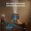 Dreo Humidifiers for Bedroom, Cool Mist Ultrasonic Humidifiers with 30Hr Runtime, Top Fill 3L Tank, Easy Clean, Humidity Sensor, Night Light for Baby, Nursery, 360° Nozzle for Plants and Home, Grey by TinyTreasures Baby Boutique
