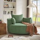 360° Swivel Accent Barrel Chair With 3 Removable Pillows For Living Room by HouseOfZazla