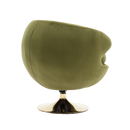 360 Degree Swivel Cuddle Barrel Accent Chairs, Round Armchairs with Wide Upholstered, Fluffy Fabric Chair for Living Room, Bedroom, Office, Waiting Rooms