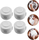 Kisangel Child Safety Door Knob Covers 4pcs Baby Door Handle Cover Child Door Knob Protectors for Easy Installation and Reusable Design,White Pp by TinyTreasures Baby Boutique