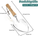 Berry&Bird Perennial Trowel, Oversized Garden Potting Trowel with Sharp Blade Wood Hand Shovel, Stainless Steel Planting Trowel Gardening Tool for Roots,Planting,Digging,Transplanting and Cutting by GreenHaven Gardens