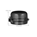 5pcs Stove Knob Cover: 3.5in Child Proofing Cover Knob Easy Install for Kitchen Stove Locks Door Child Proof Clear Plastic Black by TinyTreasures Baby Boutique