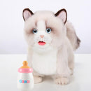 Electronic Interactive Ragdoll Cat - Realistic Handmade Toy with Walking, Barking, Wagging Tail & Talking - Robotic Pet Toy for Toddler Kids by TinyTreasures Baby Boutique