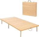 Portable Wooden Folding Table, Picnic Table，Floor Table，Natural Pine, 43x21 Inch, Low Height Design for Picnic, Camping, Coffee Service, Bohemian Style by GreenHaven Gardens