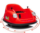 12V Bumper Car for Toddlers, Electric Toy Ride on Battery Car with Kids W/Parent Remote Control, 2-Speed, 360 Degree Spin, Music & LED Lights for Kids, Red by TinyTreasures Baby Boutique
