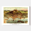 Vintage Map of Hutchinson Family Home (High Rock), Massachusetts 1881