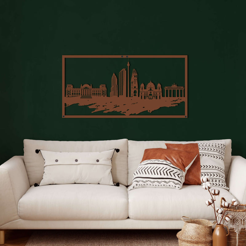 Berlin Skyline Metal Wall Art