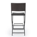 Outdoor Wicker Barstools Faux Rattan Patio Bar Stools - Set of 2 by HouseOfZazla