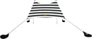 Neso Tents Beach Tent with Sand Anchor, Portable Canopy Sunshade - 7' x 7' - Patented Reinforced Corners (Black/White Stripes) by TinyTreasures Baby Boutique