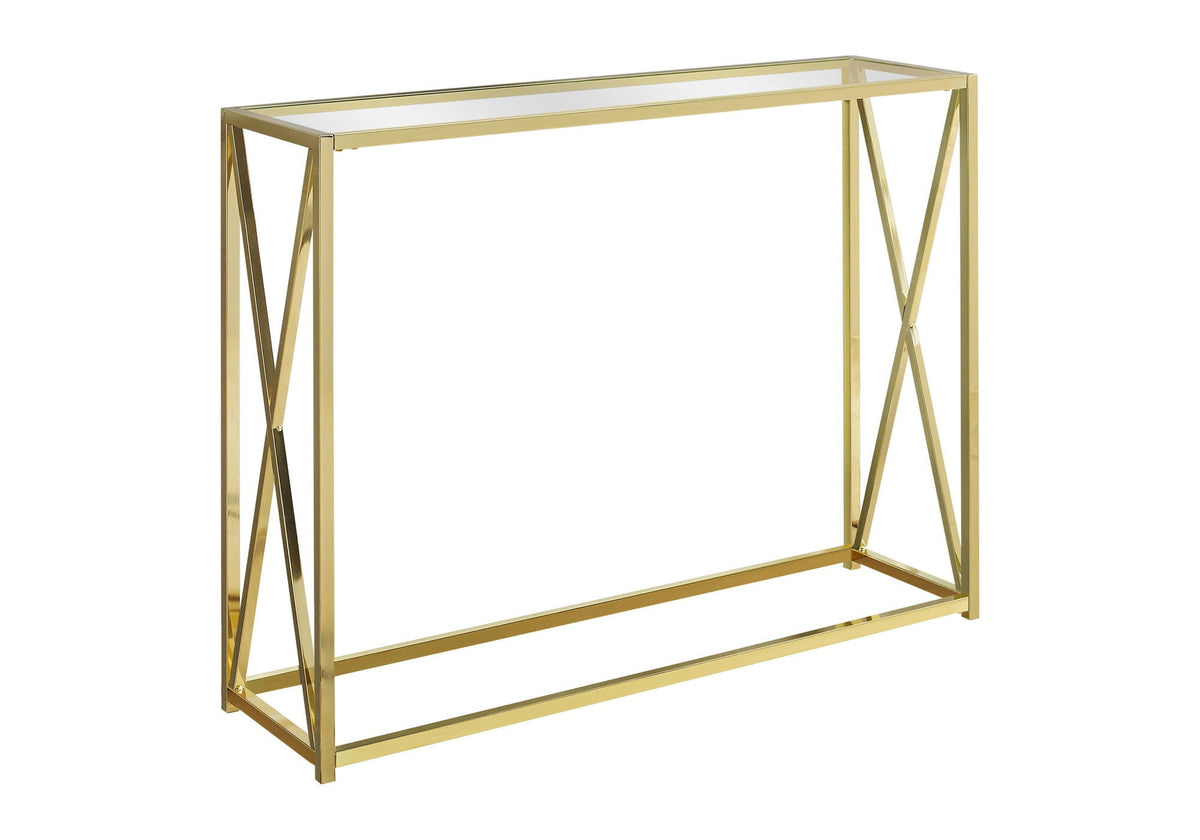 Accent Console Table For Entryway, Contemporary & Modern - Gold, photo 5 of 6