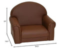 Children's Factory As We Grow Toddler Chair, Flexible Seating for Daycare or Preschool, Kids Reading Couch, Playroom Furniture, Walnut by CozyNest Decor