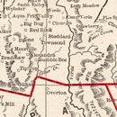 Vintage Map of Arizona 1893