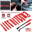 13 Pcs Car Trim Removal Tool Auto Door Panel Clip Dash Plastic Interior Radio Body Open Pry Kit