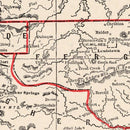 Vintage Map of Montana 1893