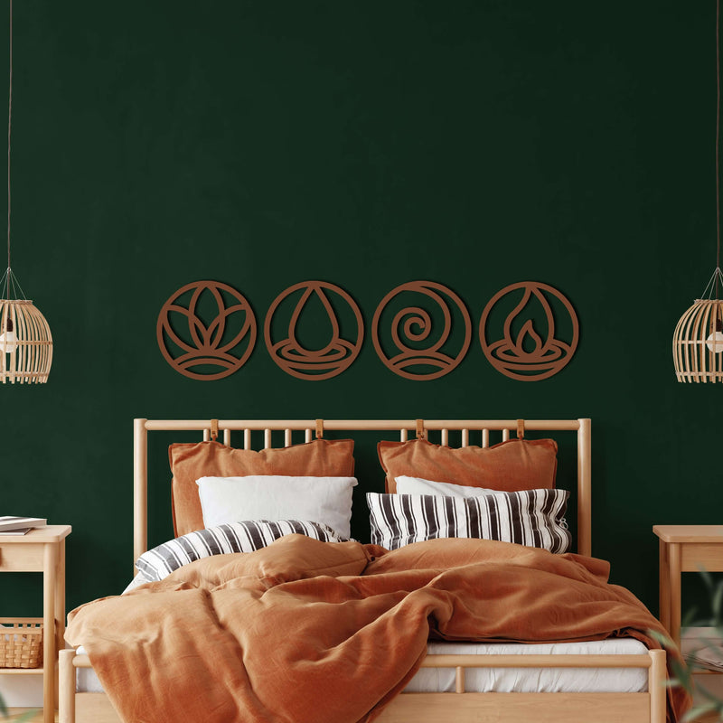 Four Elements Metal Wall Art