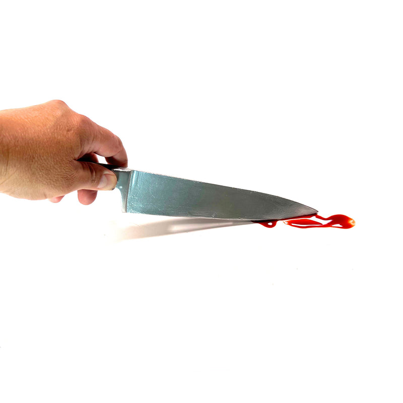 Plastic 13 Inch Chef’s Knife Silver Blade and Black Handle