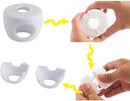 Kisangel Child Safety Door Knob Covers 4pcs Baby Door Handle Cover Child Door Knob Protectors for Easy Installation and Reusable Design,White Pp by TinyTreasures Baby Boutique