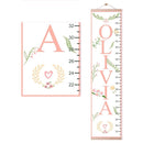 Personalized Kids Height Chart - Canvas Growth Ruler for Boys and Girls - Custom Name Banner with Removable Nursery Wall Decor - Gift for Kid’s Room Decoration by TinyTreasures Baby Boutique