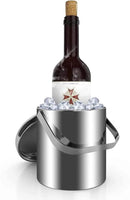 Sailnovo Ice Bucket, Double-Wall Stainless Steel Insulated Ice Buckets With Lid and Ice Tong, Ideal for Cocktail Bar, Parties, Chilling Wine, Champagne - 1.2 Liter Ice Container by CozyNest Decor
