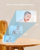 iFamily 7" Large Split Baby Monitor with 2 HD Cameras and Audio, 1080P HD Video Baby Monitor No WiFi,Hack Proof by TinyTreasures Baby Boutique