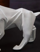 HAUCOZE Dinosaur Statue Arts Animal Figurine Modern Decor Leopard Sculpture Polyresin White 9.8inch by CozyNest Decor