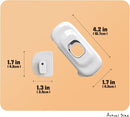 6 of Safety Latch Lock Easy Attachable Install Adhesive for Baby Childen Daycare Child Kids Senior Elder Pet Proofing Accident Prevent Home Kindergarden Preschool Senior Nursery Kitchen Cabinet Fridge by TinyTreasures Baby Boutique
