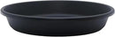 The HC Companies 8 Inch Round Plastic Classic Plant Saucer - Indoor Outdoor Plant Trays for Pots - 8.5"x8.5"x1.5" Black by GreenHaven Gardens