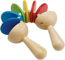 PlanToys Wooden Clatter Toy Percussion Musical Instrument (6413) | Sustainably Made from Rubberwood and Non-Toxic Paints and Dyes by TinyTreasures Baby Boutique