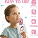 Move2Play, Kids Karaoke Microphone | Includes Bluetooth & Pre-Loaded Songs | Birthday Girls Present for All Ages, 2, 3, 4, 5+ Year Old Girls, Boys & Toddlers (Pink) by TinyTreasures Baby Boutique