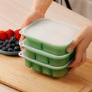 haakaa Silicone Baby Food Tray - Breastmilk Homemade Baby Food Mold - Baby Fresh Food Freezer Tray - Ice Cube Tray - - 4m+ Baby Toddler Kid - Pea Green by TinyTreasures Baby Boutique