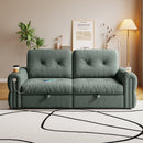 Chenille Convertible Sofa Bed