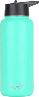 DRINCO Stainless Steel Water Bottle Spout Lid Vacuum Insulated Double Wall Water Bottle Wide Mouth (40oz 32oz 22oz 18oz 14oz) Leak Proof Keeps Cold or Hot (32 oz, 32oz Teal) by CozyNest Decor