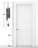 Wind Chimes Outdoor Large Deep Tone,Sympathy Wind Chime Outdoor, Memorial Wind-Chime with 6 Tuned Tubes, Elegant Chime for Garden, Patio, Balcony and Home Decor, Matte Green by CozyNest Decor
