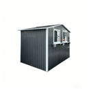 6x9 FT Outdoor Metal Storage Shed with Window & Flower Rack by HouseOfZazla