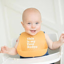 Bella Tunno Baby Bib for Eating, Waterproof Silicone Bib with Large Food Catcher, Adjustable Fit for Babies 4-12 months & Toddlers 1-3 Years, Boys & Girls, This Is My First Rodeo by TinyTreasures Baby Boutique
