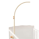 Baby Crib Mobile Arm - Wooden Baby Mobile Crib Holder for Hanging Baby Crib Attachment for Nursery Decor (Curved Structural Arm) by TinyTreasures Baby Boutique