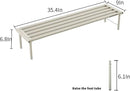 Metal Plant Stand, Rust-proof Aluminum Flower Pot Stand, Plants Display Stands Decoration Racks for Living Room Balconies and Gardens (90 White) by GreenHaven Gardens