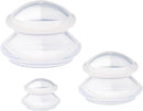 3pcs Cupping Therapy Set-Professional Silicone Cupping, Suitable for Facial Body Massage/Deep Myofascial Release/Pain Relief/Muscle Relaxation & More (Clear,3pcs) by CozyNest Decor