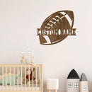 Personalized Football Name Sign, Wooden Name Sign, Football Nursery Decor, Baby Name Sign Wood Sign, Football Gift, Nursery Name Sign for Baby Boy gift/19 by TinyTreasures Baby Boutique