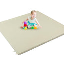 Padded Baby Play Mat, Super Soft Vegan Leather Baby Floor Play Mat, 48x48 Non-Slip Thick Foam Cushioned Play Mat for Babies 6-12 Months, Fits Nicely Into 50x50 Playpen Mat, Grayish Green by TinyTreasures Baby Boutique
