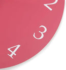 Lafocuse 12 Inch Silent Pink Wall Clock Battery Operated for Living Room Decor, Simple Minimalist Wooden Kids Pink Clock for Girls Bedroom Office by CozyNest Decor