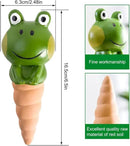Kaxich Terracotta Plant Self Watering Spikes, 4 Pack Plant Watering Globes Frogs Styles Decorative Self Plant Watering Stakes Vacation Plant Watering Bulbs for Indoor Outdoor Plants by GreenHaven Gardens
