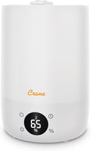 Crane Ultra-Quiet 3-in-1 Humidifier, Essential Oil Aroma Diffuser & Soothing Sleep Light - Compact 1.2 Gallon Capacity with Adjustable Night Light & Fragrance Tray - Ideal for Bedroom and Office by TinyTreasures Baby Boutique