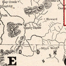Vintage Map of Oregon 1893