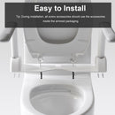 Upgraded Design Armrest, With Glossy Gw 007 1 Piece Toilet With Tornado Flush, Soft Close Seat, Dual Flush Map 1000G, Comfort Chair Seat - Gloss White by HouseOfZazla