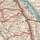 Vintage Map of California 1893